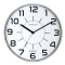 Wanduhr POP metallgrau leise schleichende Zeiger Ø 30 cm