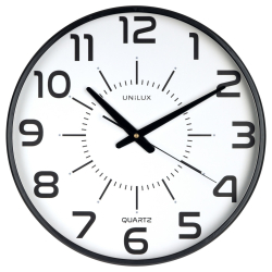Wanduhr MAXI POP schwarz leise schleichende Zeiger...