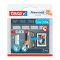 Klettbandstreifen Powerstrips® CLICK, L, 85 x 20 mm, 7,2 kg, schwarz, 4x2 Stück