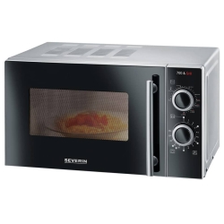 Mikrowelle - 700 W, 20 Liter, silber/schwarz