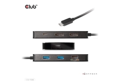 Club3D USB-C 7in1-HUB >2xDP/2xUSB/2xUSB-C/LAN 4K60Hz PD100W retail