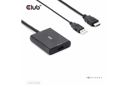 Club3D Adapter HDMI + MicroUSB > DP 4K120Hz aktiv St/Bu retail