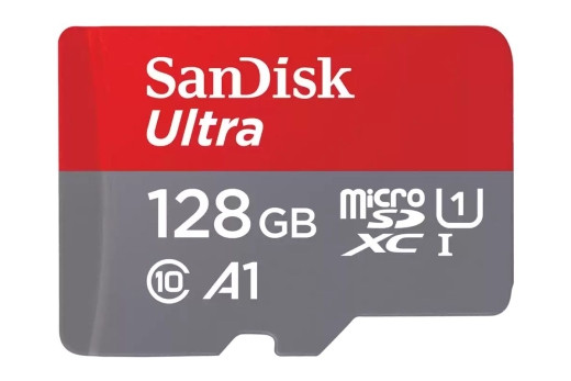 SD MicroSD Card 128GB SanDisk Ultra Class 10 inkl. Adapter