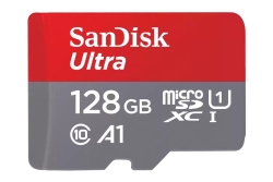SD MicroSD Card 128GB SanDisk Ultra Class 10 inkl. Adapter