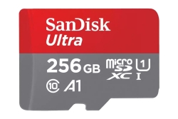 SD MicroSD Card 256GB SanDisk Ultra Class 10 inkl. Adapter