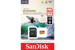 SD MicroSD Card 64GB SanDisk Extreme SDXC inkl. Adapter