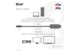 Club3D Kabel MiniDP 1.4 > HDMI 1,8m 8K60Hz St/St retail