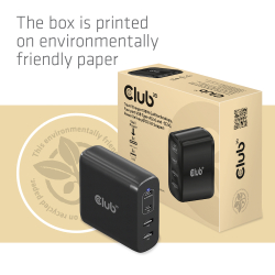 Club3D Ladegerät 2xUSB Typ C, 2xUSB Typ A, PD 100W, GaN retail