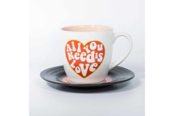 ThumbsUp! Tasse All you need is love 270ml weiß