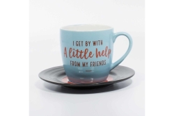 ThumbsUp! Tasse A little help 250ml blau