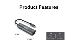 Equip Dock 1-1 USB-C->GbE,100W USB-C 0.15m