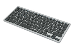 MANHATTAN Slim Funktastatur anthrazit Bluetooth 3.0/2.4GHz