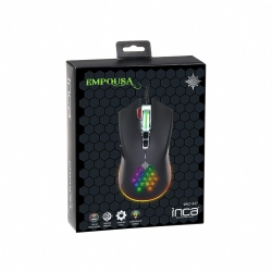 INCA Gaming Maus RGB/ 7200DPI/ 8Tasten/USB 1.50m schwarz retail