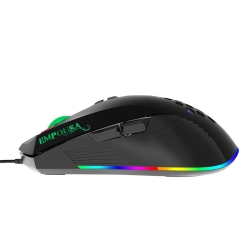 INCA Gaming Maus RGB/ 7200DPI/ 8Tasten/USB 1.50m schwarz retail
