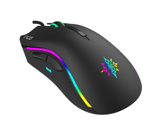 INCA Gaming Maus RGB/ 6400DPI/ 7Tasten/USB 1.60m schwarz retail