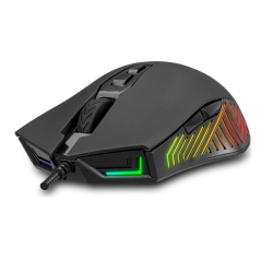 INCA Gaming Maus RGB/ 6400DPI/ 7Tasten/USB 1.80m schwarz...