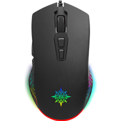 INCA Gaming Maus RGB/ 6400DPI/ 7Tasten/USB 1.80m schwarz retail
