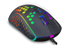 INCA Gaming Maus RGB/ 6400DPI/ 6Tasten/USB 1.50m schwarz retail