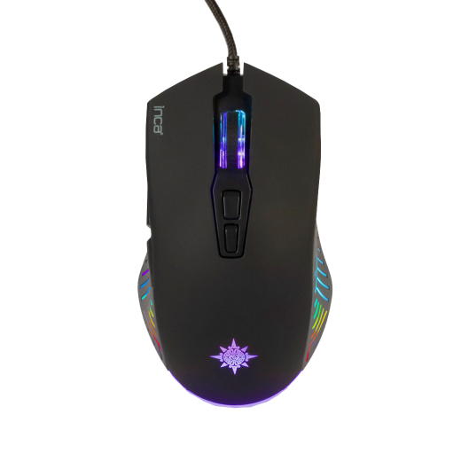 INCA Gaming Maus RGB/ 7200DPI/ 7Tasten/USB 1.50m schwarz retail