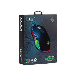 INCA Gaming Maus RGB/ 7200DPI/ 7Tasten/USB 1.50m schwarz...