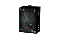 INCA Gaming Maus RGB/ 4800DPI/ 6Tasten/USB 1.50m schwarz retail