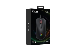 INCA Gaming Maus RGB/ 3600DPI/ 7Tasten/USB 1.50m schwarz retail