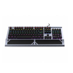 INCA Gaming Tastatur RGB/BlueSwitch/USB 1.65m silber retail