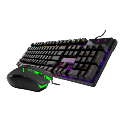 INCA Gaming Maus+Tastatur RGB/ 3200DPI/6Tasten/1.50m...