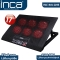 INCA Notebook Kühler 6x 70x70mm Lüfter/LED/2500RPM/2xUSB sw retail
