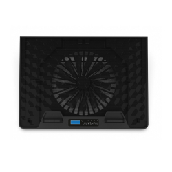 INCA Notebook Kühler 1x 185x20mm Lüfter/RGB/ 800RPM/2xUSB sw retail