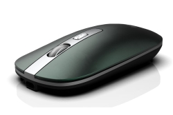 INCA Wrls Maus 1600DPI/4Tasten/2.4GHzUSB-A/-C/Metallic ge...