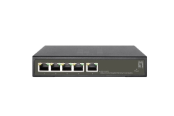 LevelOne PoE+Switch 4xGE PoE/1xGE 65W Hilbert SL managed