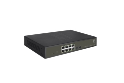 LevelOne PoE+Switch 8xGE PoE+/2xSFP 130W Hilbert SL managed