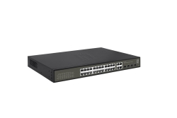LevelOne PoE+Switch 24xGE PoE+/+ 400W Hilbert SL managed