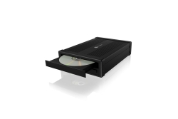 Geh. IcyBox 1x5,25 SATA DVD/ Blue-Ray, schwarz