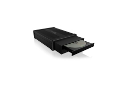 Geh. IcyBox 1x5,25 SATA DVD/ Blue-Ray, schwarz
