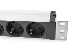 DIGITUS PDU 1HE 5x Schuko 16A Ausgänge 230V/16A schwarz