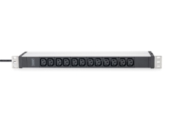 DIGITUS PDU 1U 12xC13 Ausgänge 230V/16A schwarz