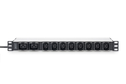 DIGITUS PDU 1HE 8xC13 2xC19 Ausgänge 230V/16A schwarz