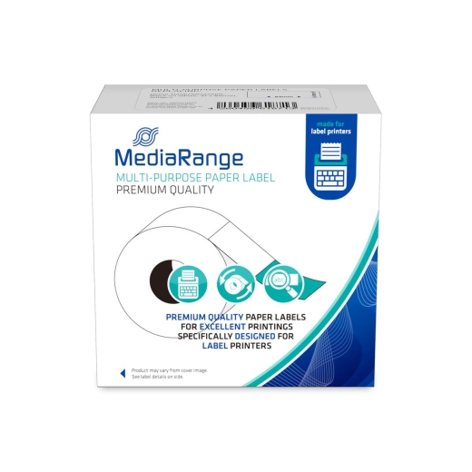 MediaRange Papieretiketten komp. Dymo 41x89mm 300 Stk. sw/ws