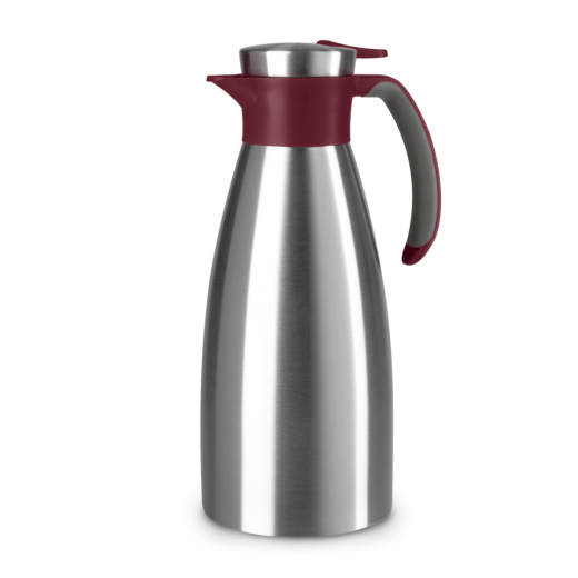 Thermoskanne Soft Grip, 1,5L, weinrot