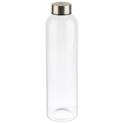Trinkflasche Glas, 0,75L, transparent