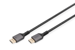 DIGITUS DisplayPort Kabel 3m Aluminium 8K Nylon schwarz 1.4