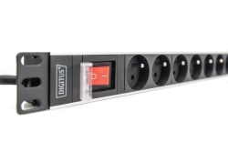 DIGITUS PDU 1U 8xCEE7/5 Ausgänge 230V/16A schwarz