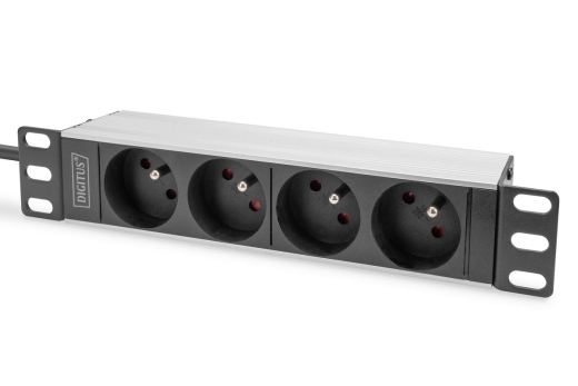 DIGITUS PDU 1U 4xCEE7/5 FR-Ausgänge 230V/16A schwarz