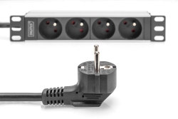 DIGITUS PDU 1U 4xCEE7/5 FR-Ausgänge 230V/16A schwarz