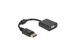 DELOCK Displayport Adapter 1.2 Stecker < VGA Buchse Schwarz