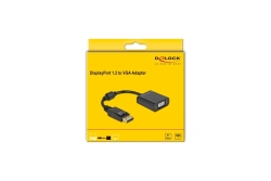 DELOCK Displayport Adapter 1.2 Stecker < VGA Buchse Schwarz