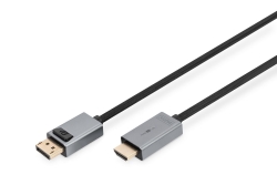 DIGITUS DisplayPort Adapterkabel DP - HDMI A, St/St 4K 3m sw