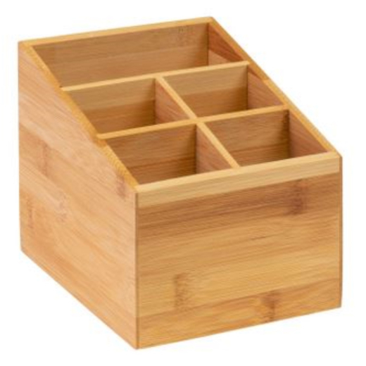 Besteckhalter Bambus, 5 Fächer